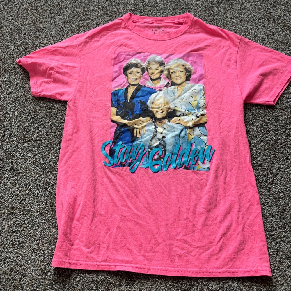 Pink Graphic T-Shirt the golden girls Betty white medium